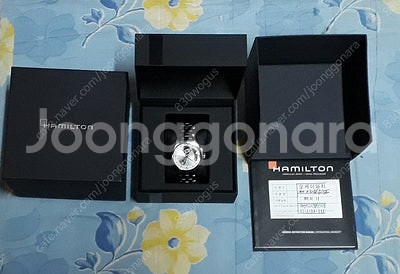 해밀턴 오픈하트 40mm 신형 흰판 판매합니다--1