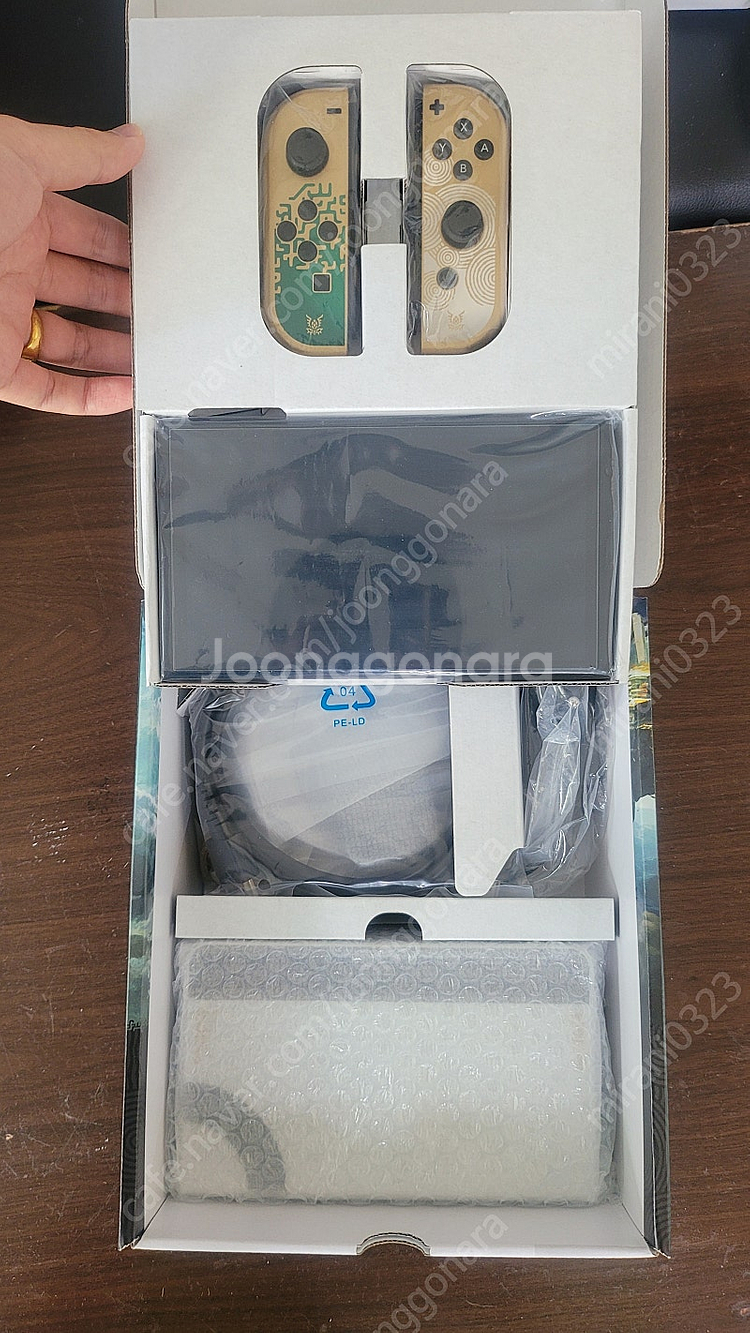 닌텐도스위치oled 젤다의전설에디션 한정판 30분사용--0