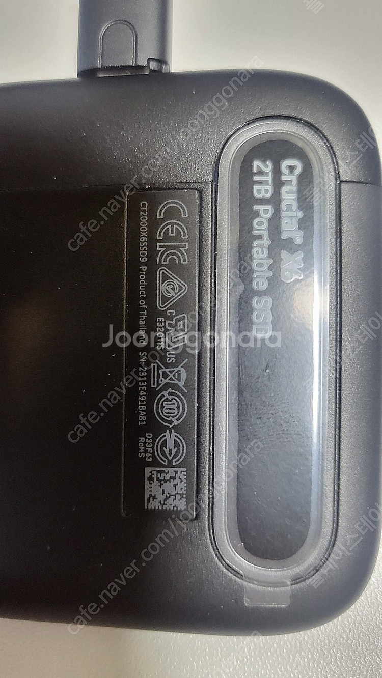 crucial x6 2t ssd 팝니다--2