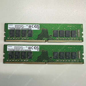 삼성 PC용 16기가 DDR4 3200MHz 램 2개 팝니다