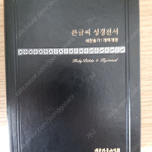 대한기독교서회 큰글씨 성경전서 개역개정 찬송가합본 무지퍼