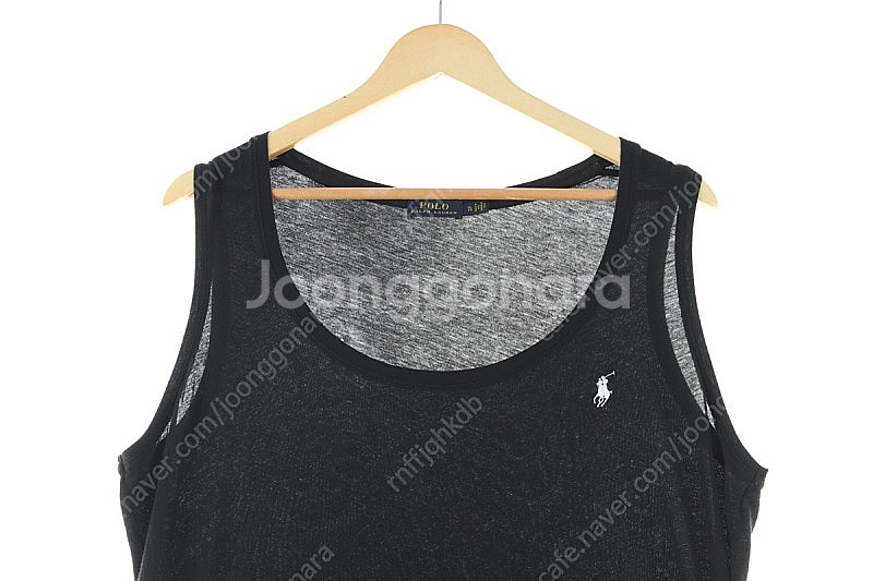 W(XL) 폴로 랄프로렌 반팔 티셔츠 데미지 블랙 민소...--1