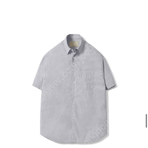 포터리 short sleeve comfort shirt Saxblue