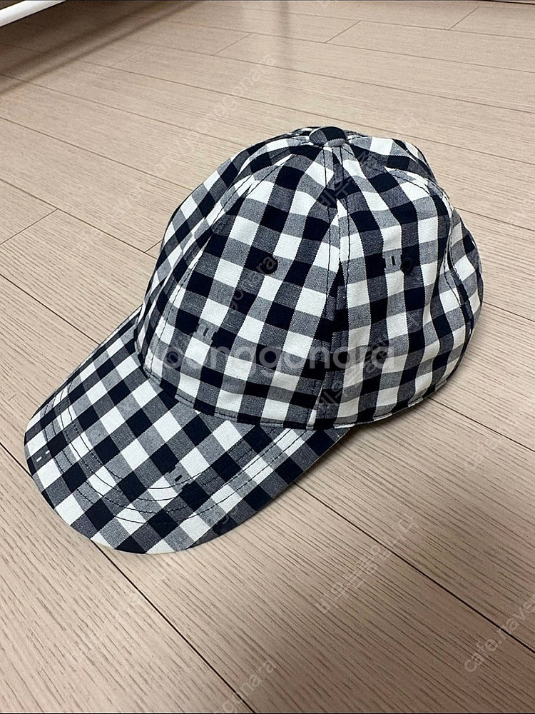 빈폴 다크네이비 깅엄체크 모자--0