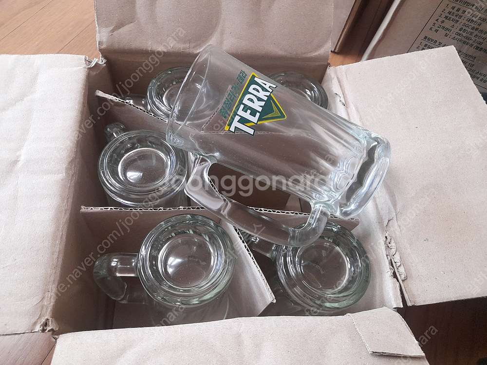 (팝니다) 생맥주잔 500cc 300cc(테라, 카스)...--6