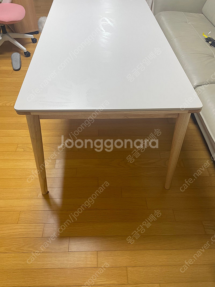 장인 가구 칸토르모노 세라믹 식탁 화이트 1800--4