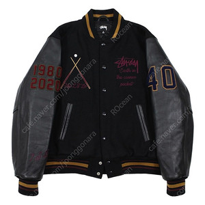 [M] Stussy 40th Anniversary IST Varsity Jacket 스투시 40주년 바시티 자켓