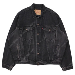 [L] 1990s Levis 75525-0260 Black Denim Jacket 리바이스 블랙 데님 자켓 90년대 빈티지 흑청