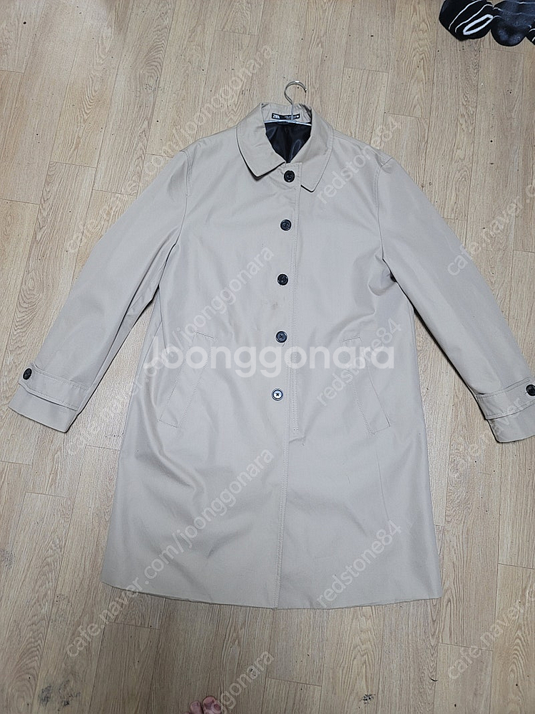 ZARA 자라 남자 남성 트렌치코트 바바리 롱 코트 캐...--0