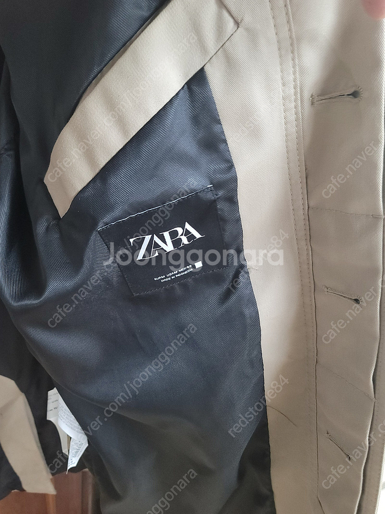 ZARA 자라 남자 남성 트렌치코트 바바리 롱 코트 캐...--3