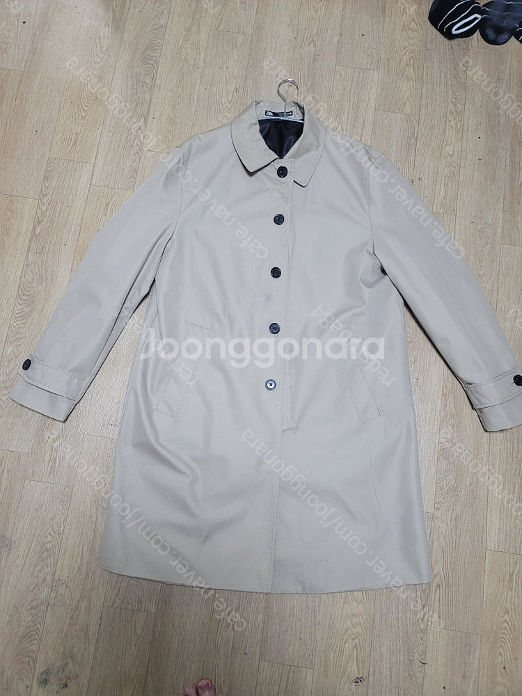 ZARA 자라 남자 남성 트렌치코트 바바리 롱 코트 캐...--4