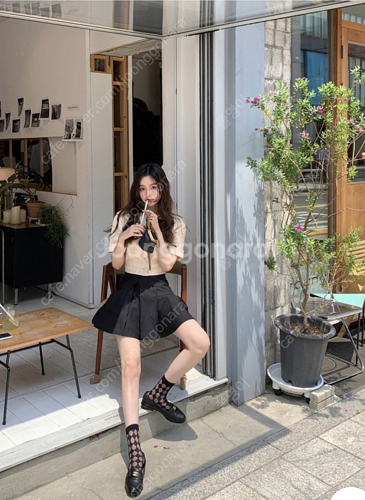서쿠키 라디 체크 블라우스 서쿠키자체제작--1