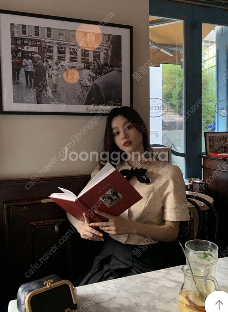 서쿠키 라디 체크 블라우스 서쿠키자체제작--3