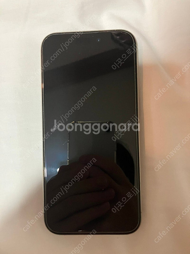 아이폰 15pro 128gb 네추럴 티타늄 색상--1
