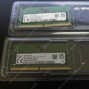 하이닉스 노트북용 DDR5 5600 8GB 2장 팝니다