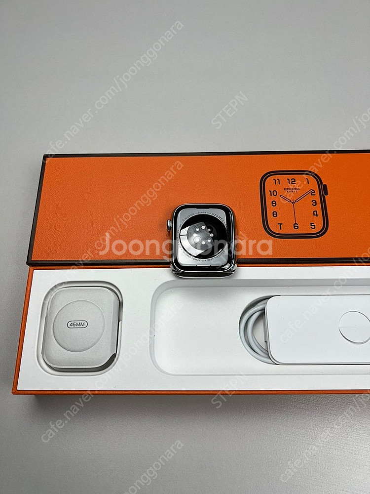 [급처]애플워치8 에르메스 누아르 45mm 셀룰러 배터...--2