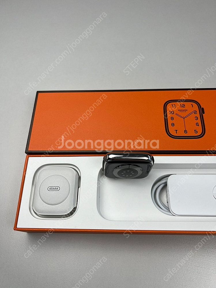 [급처]애플워치8 에르메스 누아르 45mm 셀룰러 배터...--4