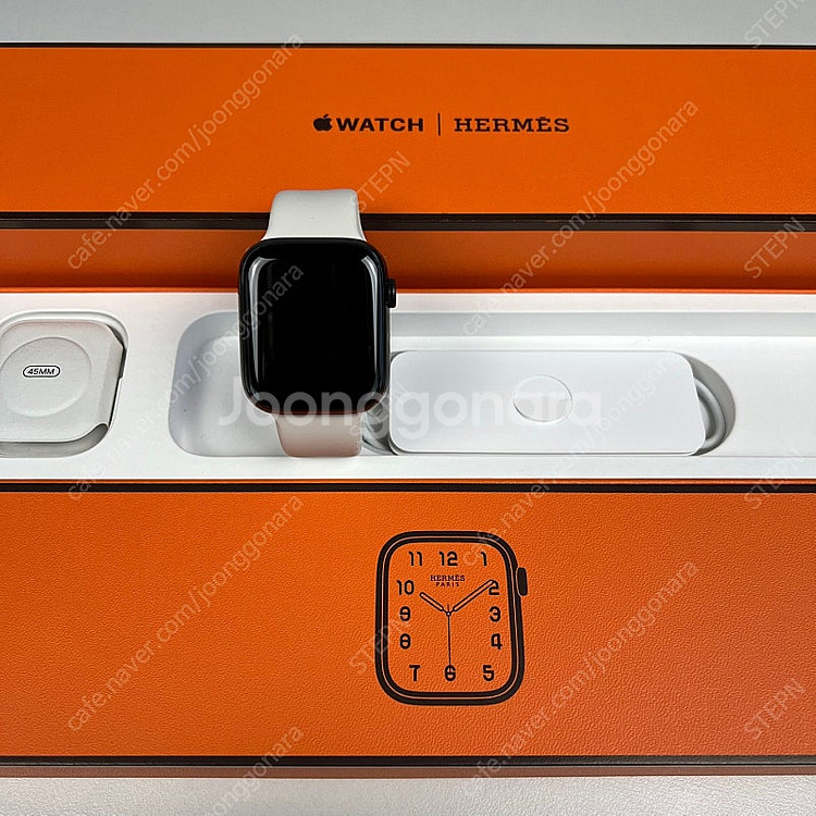 [급처]애플워치8 에르메스 누아르 45mm 셀룰러 배터...--7