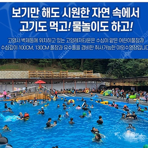 고양레저타운(고기 굽는 수영장) 8월 17일 일요일 E구역 평상 정가 양도 합니다.