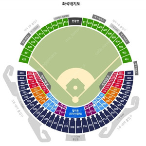 [특가] 8월 16일 (금) LG vs. 기아 3루 블루석 (216블럭) 2연석 통로