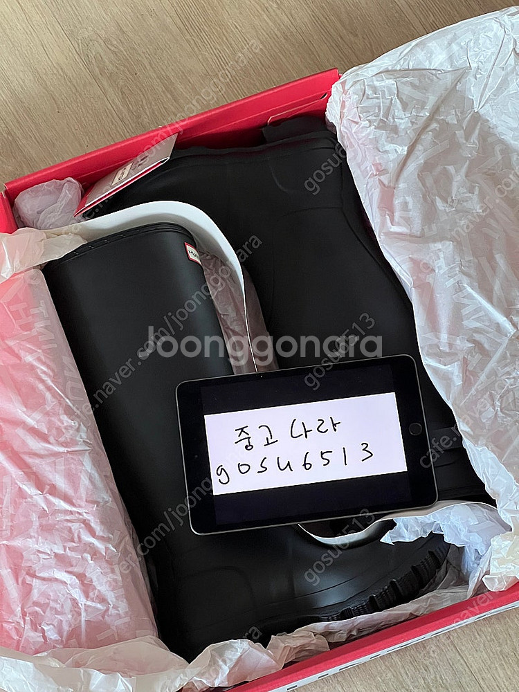 [us6]헌터 오리지널 톨 레인부츠 블랙 WFT1000...--0
