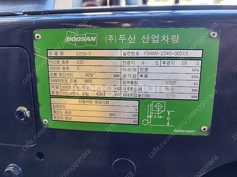 428시간 신차급 두산 디젤 2.5톤지게차 D25S-7...--1