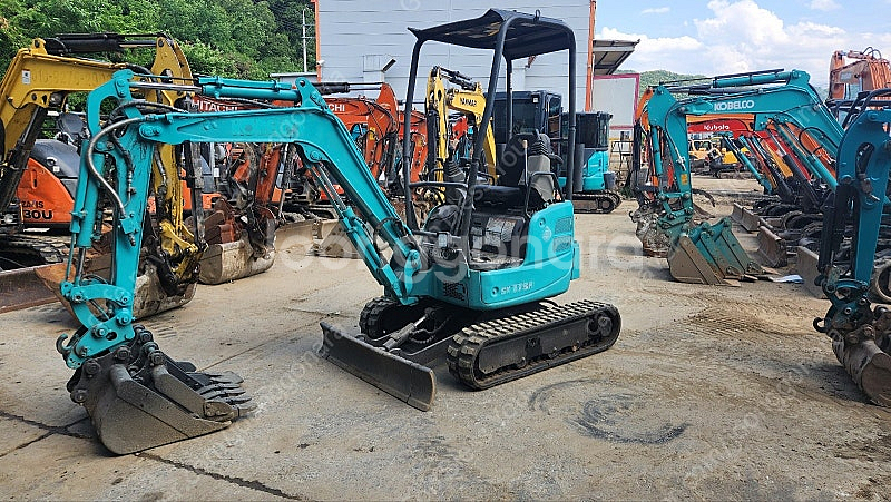 중고미니굴삭기 코벨코 SK17 16년 6900시간 포크...--0