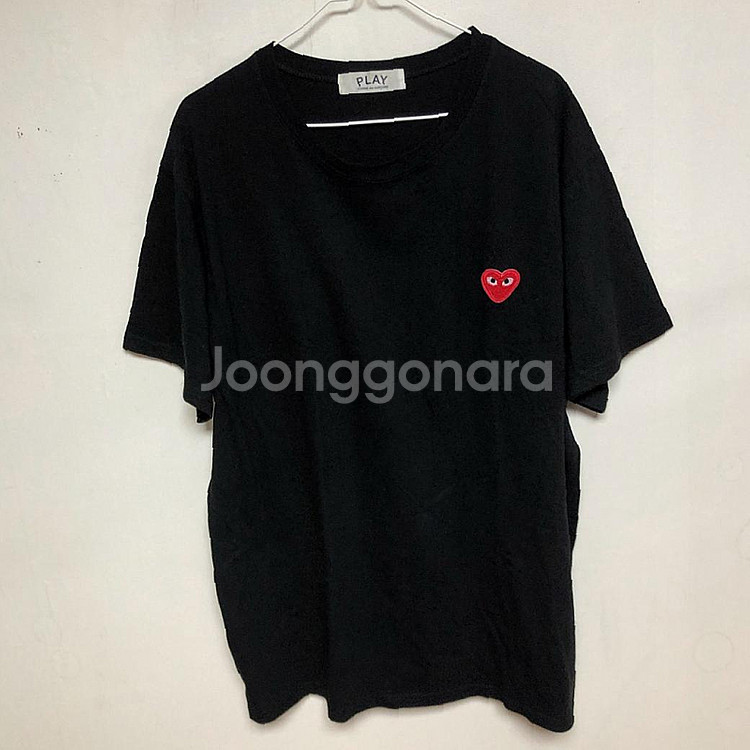 깨끗 꼼데가르송 남성 반팔티 105XL--0