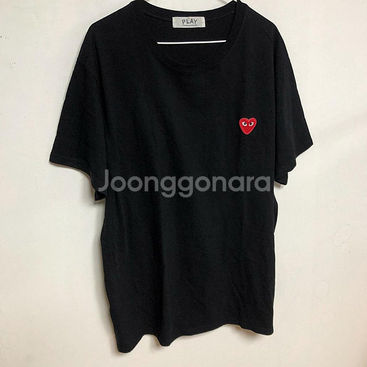 깨끗 꼼데가르송 남성 반팔티 105XL--1