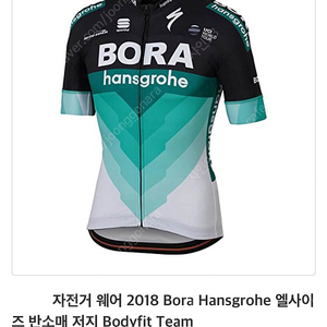 UCI월드 팀Bora Hansgrohe Bodyfit Team 반소매져지