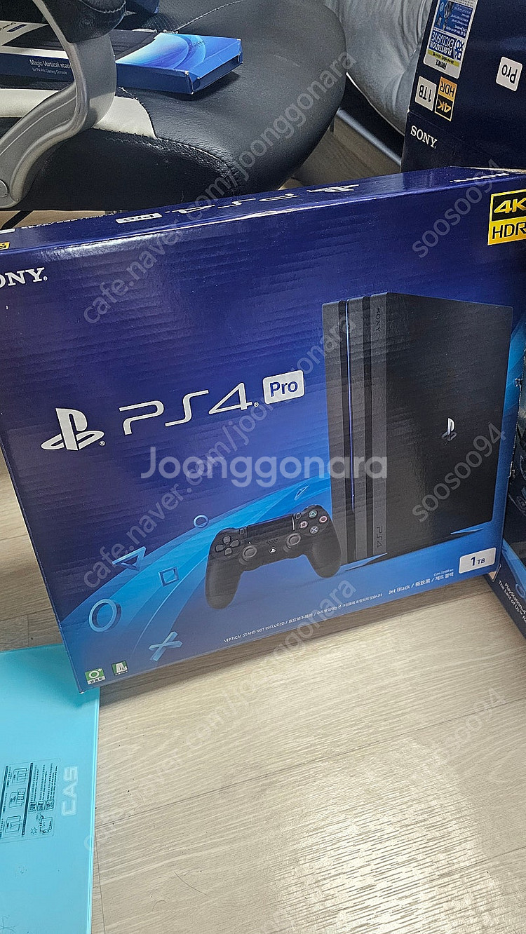 PS4 플스4 블랙 1TB 풀박스,악세사리,타이틀CD ...--0