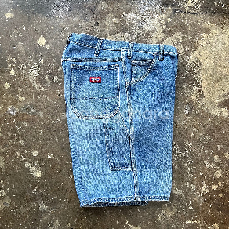 30) 90s 디키즈 버뮤다팬츠 데님 카팬터팬츠 청반바...--1
