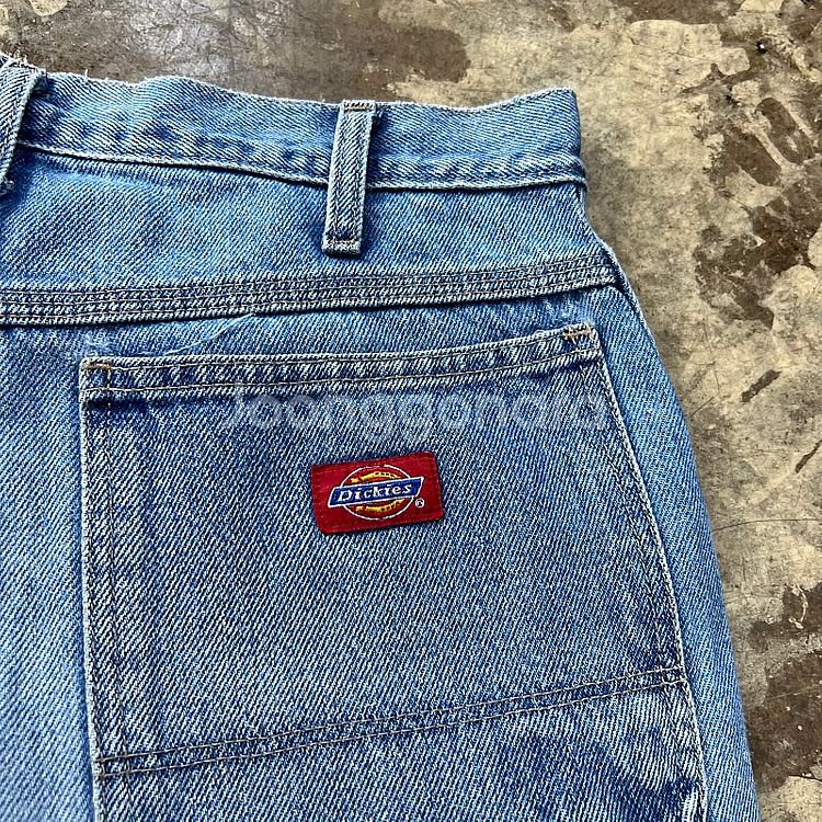 30) 90s 디키즈 버뮤다팬츠 데님 카팬터팬츠 청반바...--3