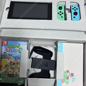 닌텐도 스위치 동물의 숲 애디션 + 동숲 칩