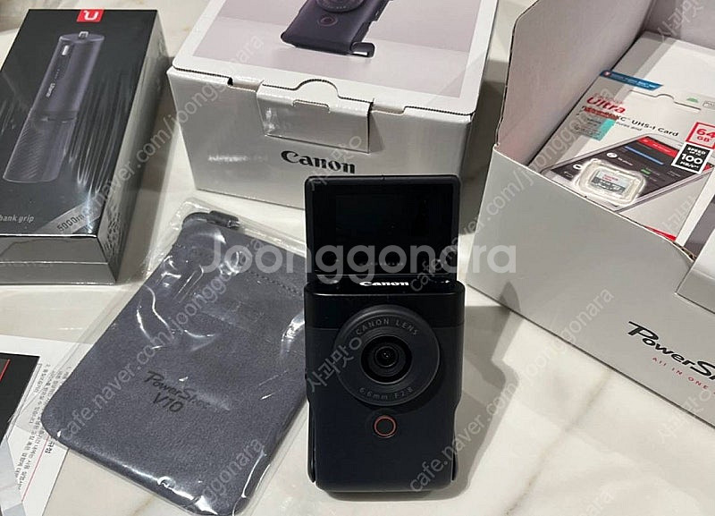 (새상품)캐논파워샷v10 풀세트/브이로그카메라/캐논액션...--0