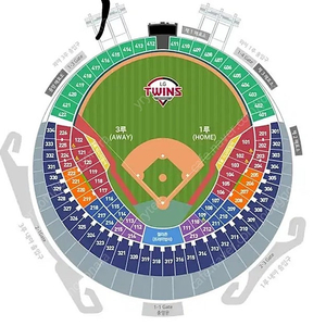 8월 17일 LG(엘지)vs기아 1루 3루 2연석