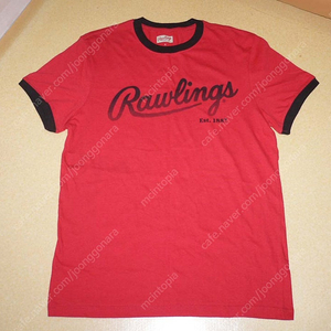 롤링스 반팔 티셔츠 레드 컬러 rawlings t-shirts