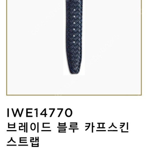 정품 IWC 스트랩 + 핀버클