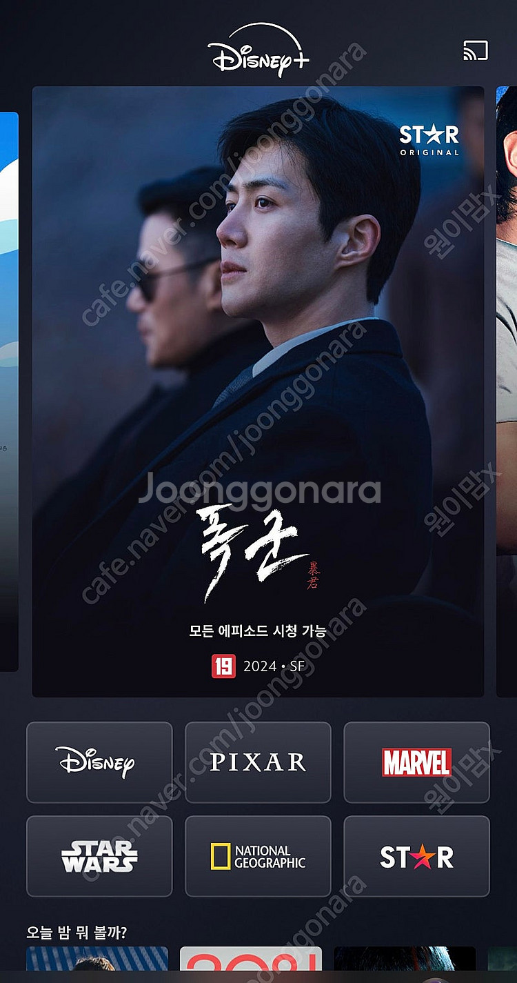 디즈니 플러스 1 년 구독권--0