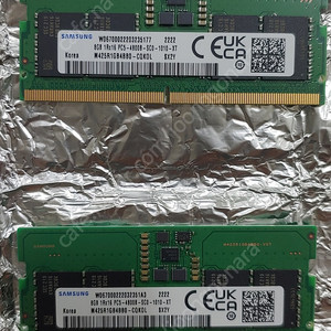 삼성 PC5-38400 노트북램 DDR5 8기가 2개