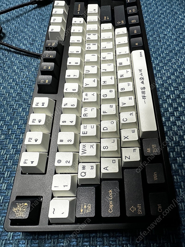 덱 거북선 키보드 풀배열(헤슘) LED(노랑), 은축 (구매 시 공홈에서 커스텀 풀윤활한 제품) 이미지