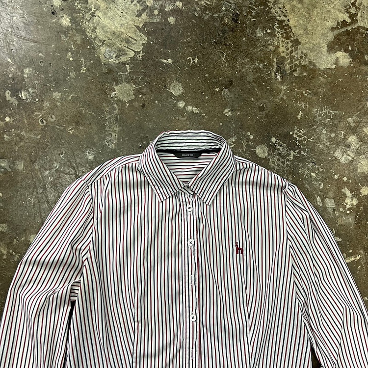 90) 헤지스 스트라이프 셔츠 남방 폴로 랄프로렌 빈폴 이미지