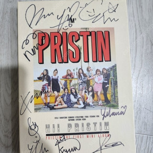 pristin 프리스틴 홍보용 음반, 친필싸인