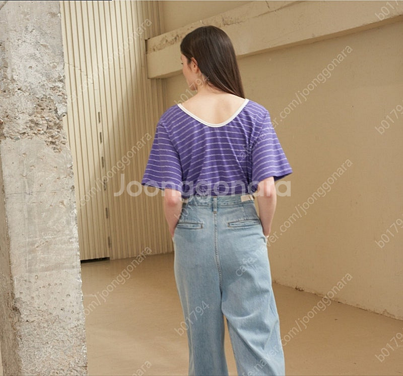 lecelona Linen stripe multi t-...--2