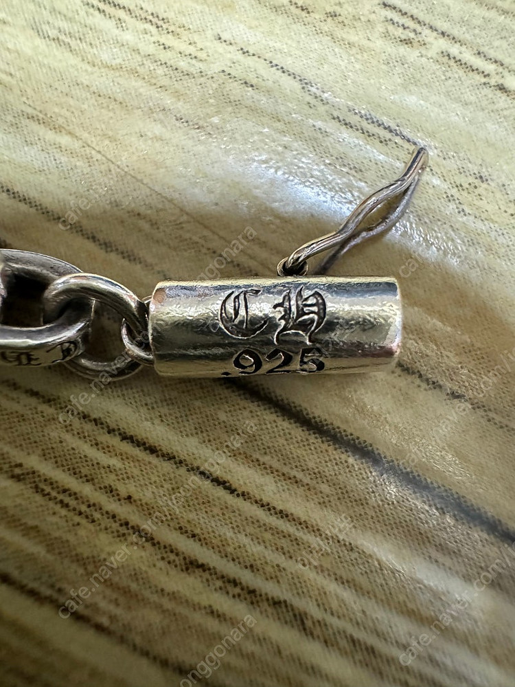 정품 크롬하츠 페이퍼체인 팔찌 스몰 7.5인치 풀구성 팝니다 이미지