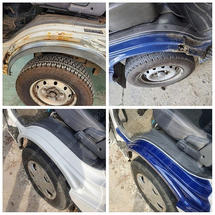 동진적재함 포터2 정품 청색 백색 적재함문짝 적재함날개 뒷문짝 판매합니다 ​현대 기아 대우 화물차 봉고3 포터2. ... 이미지