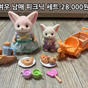 실바니안 패밀리 사막여우 남매 피크닉 세트