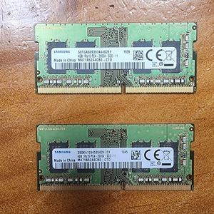 노트북용 DDR4 RAM(램) 4G 2개