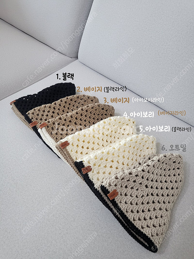 핸드메이드 모자(새제품)--0