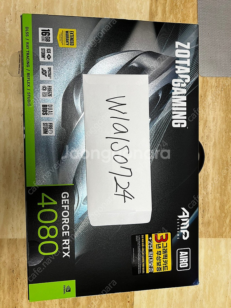 RTX 4080 조텍 익스트림 블랙 판매합니다--0